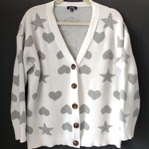Cocobleu Hearts & Stars Cardigan Sweater